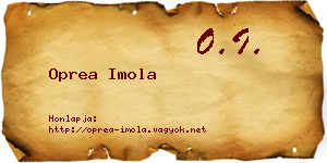 Oprea Imola névjegykártya